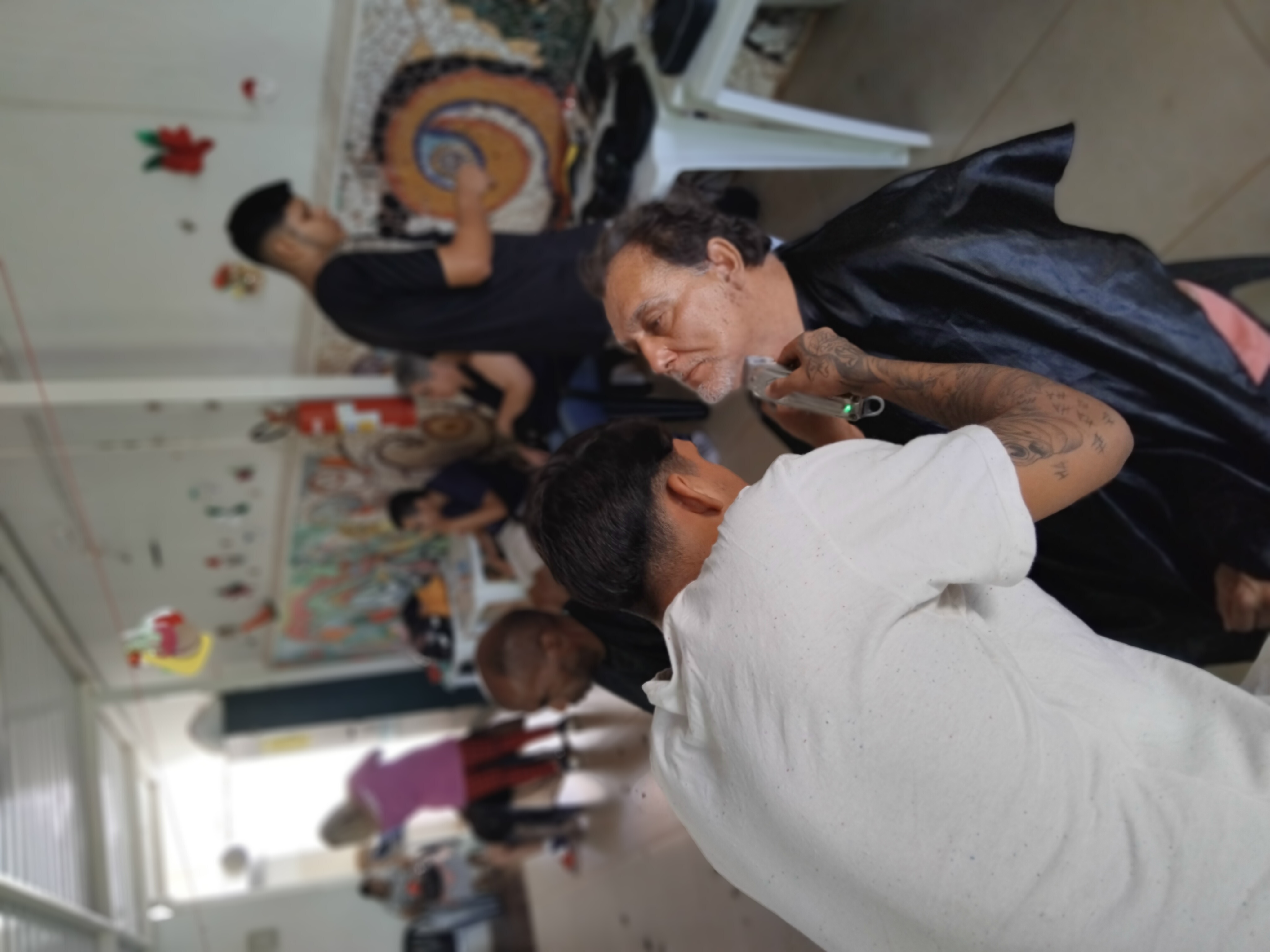 Membros da Web Rádio com o CAPS